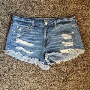 Distressed Denim Tube Top